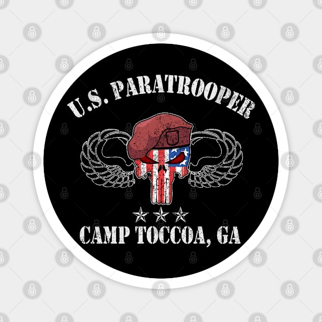 Vintage WWII US Paratrooper Camp Toccoa PT Gear Magnet by floridadori